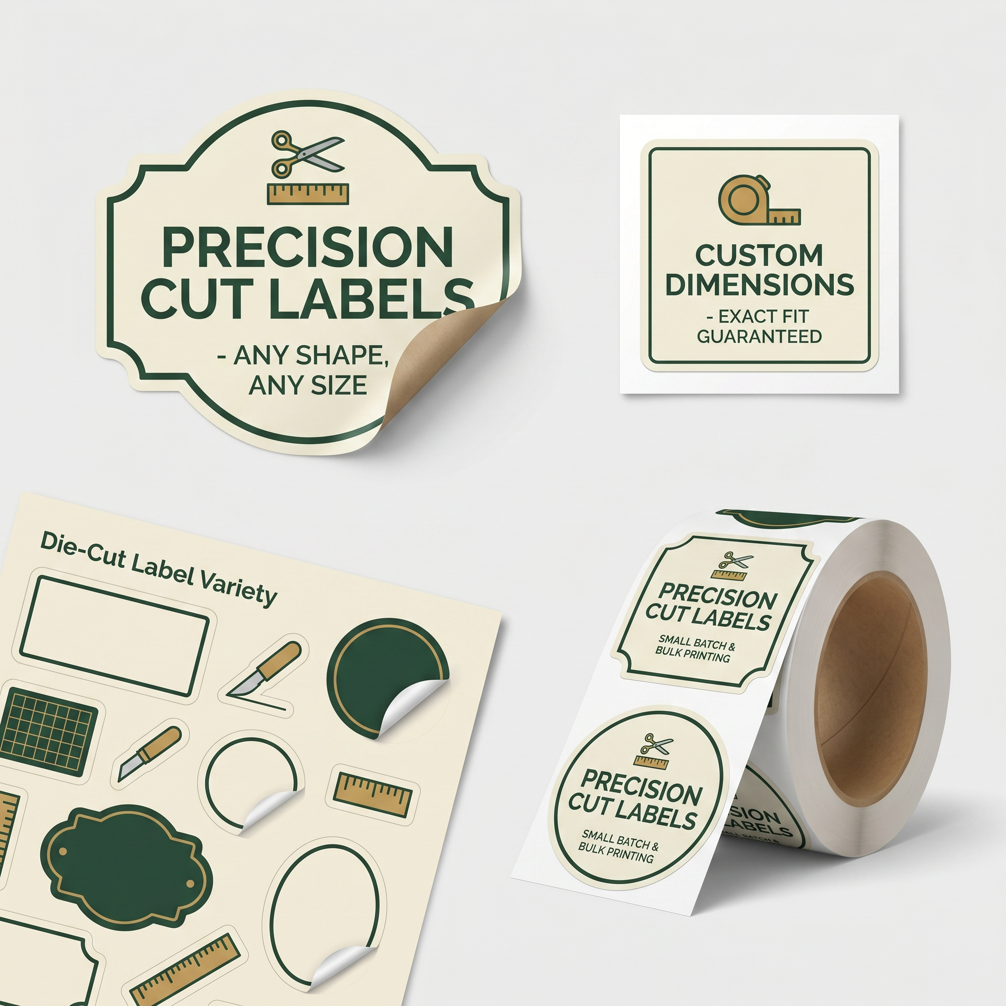 Cut-to-Size Round paper Stickers